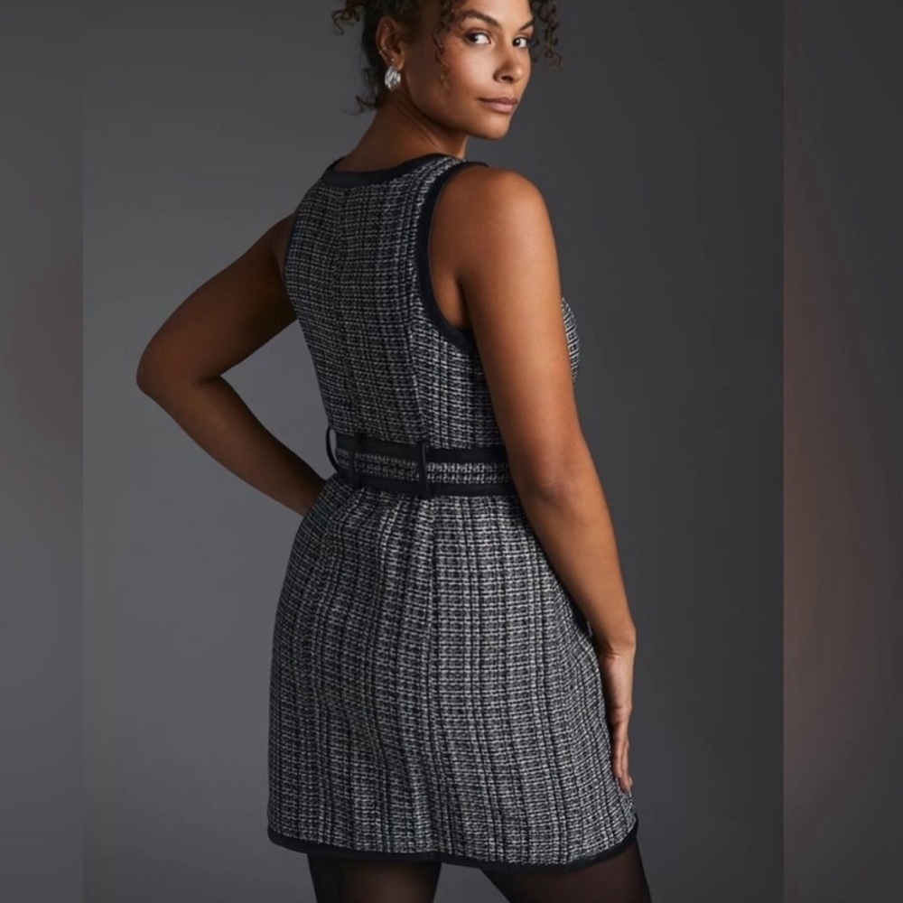 Maeve Tweed Mini Dress // No Belt //Missing Belt - Picture 3 of 14